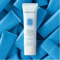 cell-fusion-c-aquatica-sunscreen-100-spf50-pa-hydrating-and-calming-50-ml-saules-aizsarkrems-maigs-un-dzili-mitrinoss