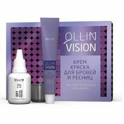 ollin-vision-set-color-cream-for-eyebrows-and-eyelashes-brown-20-ml